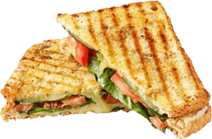 "Stacked with freshness – every bite of this sandwich is a perfect combination of flavors and textures!"